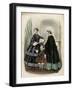 Two Women and a Child in the Latest French Fashions-Laure Noel-Framed Art Print