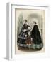 Two Women and a Child in the Latest French Fashions-Laure Noel-Framed Art Print