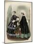 Two Women and a Child in the Latest French Fashions-Laure Noel-Mounted Art Print