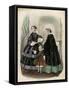 Two Women and a Child in the Latest French Fashions-Laure Noel-Framed Stretched Canvas