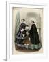 Two Women and a Child in the Latest French Fashions-Laure Noel-Framed Art Print