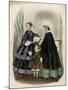 Two Women and a Child in the Latest French Fashions-Laure Noel-Mounted Art Print