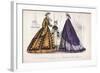 Two Women and a Child Wearing the Latest Fashions, 1864-null-Framed Giclee Print