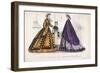 Two Women and a Child Wearing the Latest Fashions, 1864-null-Framed Giclee Print