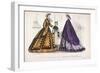 Two Women and a Child Wearing the Latest Fashions, 1864-null-Framed Giclee Print