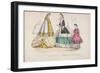 Two Women and a Child Wearing the Latest Fashions, 1864-Rigolet Rigolet-Framed Giclee Print