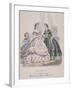 Two Women and a Child Wearing the Latest Fashions, 1864-null-Framed Giclee Print