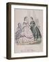 Two Women and a Child Wearing the Latest Fashions, 1864-null-Framed Giclee Print