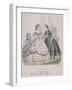 Two Women and a Child Wearing the Latest Fashions, 1864-null-Framed Giclee Print