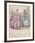 Two Women and a Child Wearing the Latest Fashions, 1866-Jules David-Framed Giclee Print