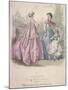 Two Women and a Child Wearing the Latest Fashions, 1866-Jules David-Mounted Giclee Print