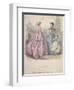 Two Women and a Child Wearing the Latest Fashions, 1866-Jules David-Framed Giclee Print