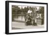 Two Women and a Dog at East Sheen, West London-null-Framed Photographic Print