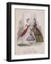 Two Women and a Little Girl Model the Latest Fashions, 1863-null-Framed Giclee Print