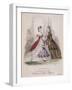 Two Women and a Little Girl Model the Latest Fashions, 1863-null-Framed Giclee Print