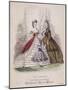 Two Women and a Little Girl Model the Latest Fashions, 1863-null-Mounted Giclee Print