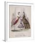 Two Women and a Little Girl Model the Latest Fashions, 1863-null-Framed Giclee Print