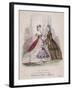 Two Women and a Little Girl Model the Latest Fashions, 1863-null-Framed Giclee Print