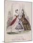 Two Women and a Little Girl Model the Latest Fashions, 1863-null-Mounted Giclee Print