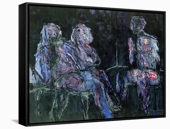 Two Women and a Man, 1986-Stephen Finer-Framed Stretched Canvas