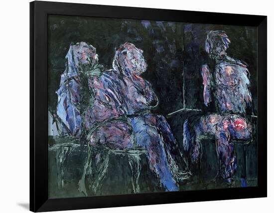 Two Women and a Man, 1986-Stephen Finer-Framed Premium Giclee Print