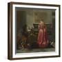 Two Women and a Man Making Music, Ca 1675-Jacob Lucasz Ochtervelt-Framed Giclee Print