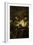Two Women and a Man, One of the Black Paintings from the Quinta Del Sordo, Goya's House, 1819-1823-Francisco de Goya-Framed Giclee Print