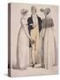 Two Women and a Man Wearing Evening Dress, 1808-W Read-Stretched Canvas