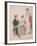 Two Women and a Man Wearing Full Evening Dress, C1810-W Read-Framed Giclee Print