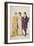 Two Women and a Man Wearing Full Evening Dress, C1810-W Read-Framed Giclee Print