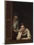 Two Women at a Window, 1655-60-Bartolomé Esteban Murillo-Mounted Art Print