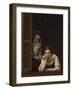 Two Women at a Window, 1655-60-Bartolomé Esteban Murillo-Framed Art Print