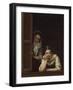 Two Women at a Window, 1655-60-Bartolomé Esteban Murillo-Framed Art Print