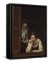 Two Women at a Window, 1655-60-Bartolomé Esteban Murillo-Framed Stretched Canvas