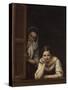 Two Women at a Window, 1655-60-Bartolomé Esteban Murillo-Stretched Canvas