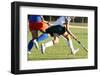 Two Women Battle for Control of Ball during Field Hockey Game-Racheal Grazias-Framed Photographic Print