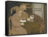 Two Women Drinking Coffee, c.1893-Edouard Vuillard-Framed Stretched Canvas
