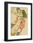 Two Women Embracing-Egon Schiele-Framed Art Print