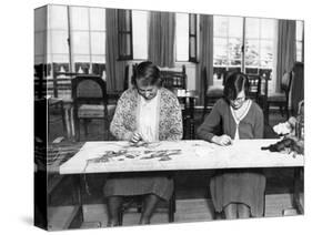 Two Women, Embroidery-null-Stretched Canvas