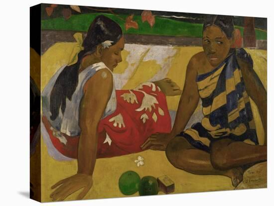 Two Women from Tahiti, 1892-Paul Gauguin-Stretched Canvas