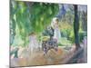 Two Women in a Garden in Summer, C.1923-Henri Lebasque-Mounted Giclee Print