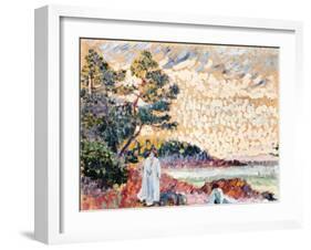 Two Women in a Seascape, C.1900-Henri-Edmond Cross-Framed Giclee Print