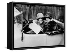 Two Women in an 11.9 Hp Calcott, C1922-null-Framed Stretched Canvas