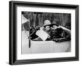 Two Women in an 11.9 Hp Calcott, C1922-null-Framed Photographic Print
