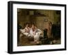 Two Women in Bed-J.A. Rohne-Framed Giclee Print