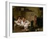 Two Women in Bed-J.A. Rohne-Framed Giclee Print