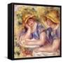Two Women in Blue Dresses (The Two Sisters); Deux Femmes En Corsage Bleu (Les Deux Soeurs), 1919-Pierre-Auguste Renoir-Framed Stretched Canvas