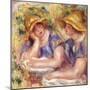 Two Women in Blue Dresses (The Two Sisters); Deux Femmes En Corsage Bleu (Les Deux Soeurs), 1919-Pierre-Auguste Renoir-Mounted Giclee Print