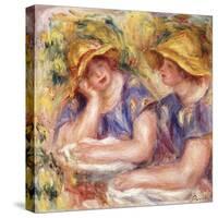 Two Women in Blue Dresses (The Two Sisters); Deux Femmes En Corsage Bleu (Les Deux Soeurs), 1919-Pierre-Auguste Renoir-Stretched Canvas