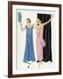 Two Women in Evening Dresses by Paul Poiret-null-Framed Art Print